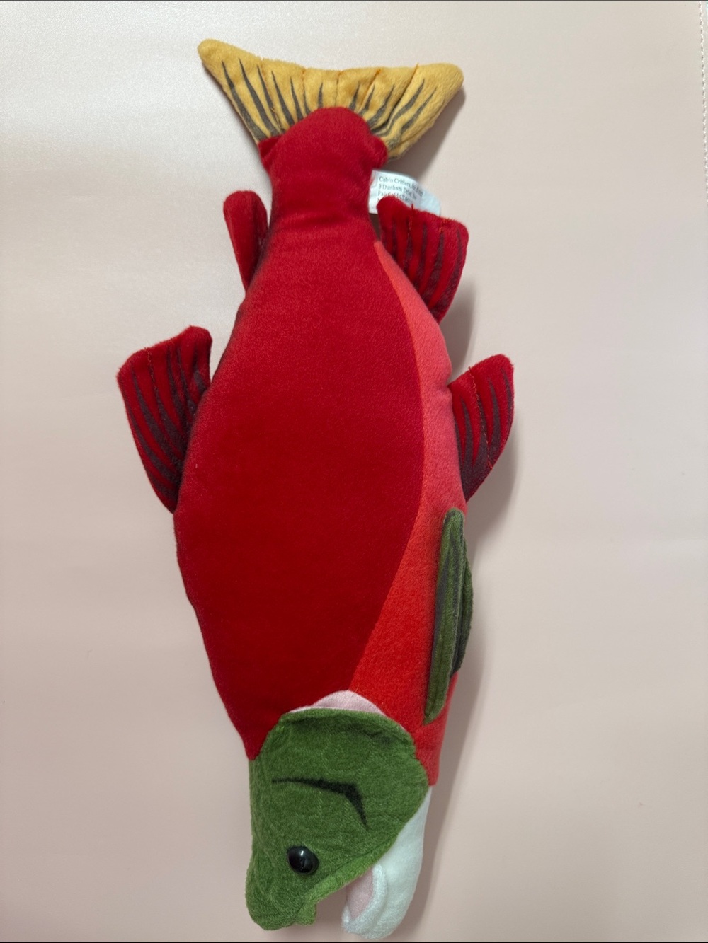 Vintage Sockeye Salmon Fish Plush Stuffed Animal
